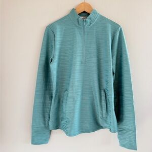 Tommy Bahama Womens Large Activewear 1/4 Zip Pullover Athleisure Golf Tennis Top